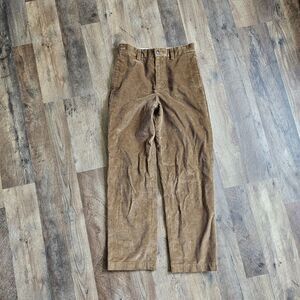 BROOKS BROTHERS Boys Classic-Fit Stretch Corduroy Pants Sand Size 10 EUC